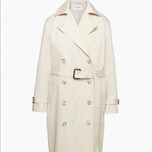 Babaton light creme trench coat size L